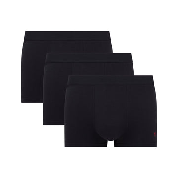 3-Pack Black Premium Cotton Boxer-briefs