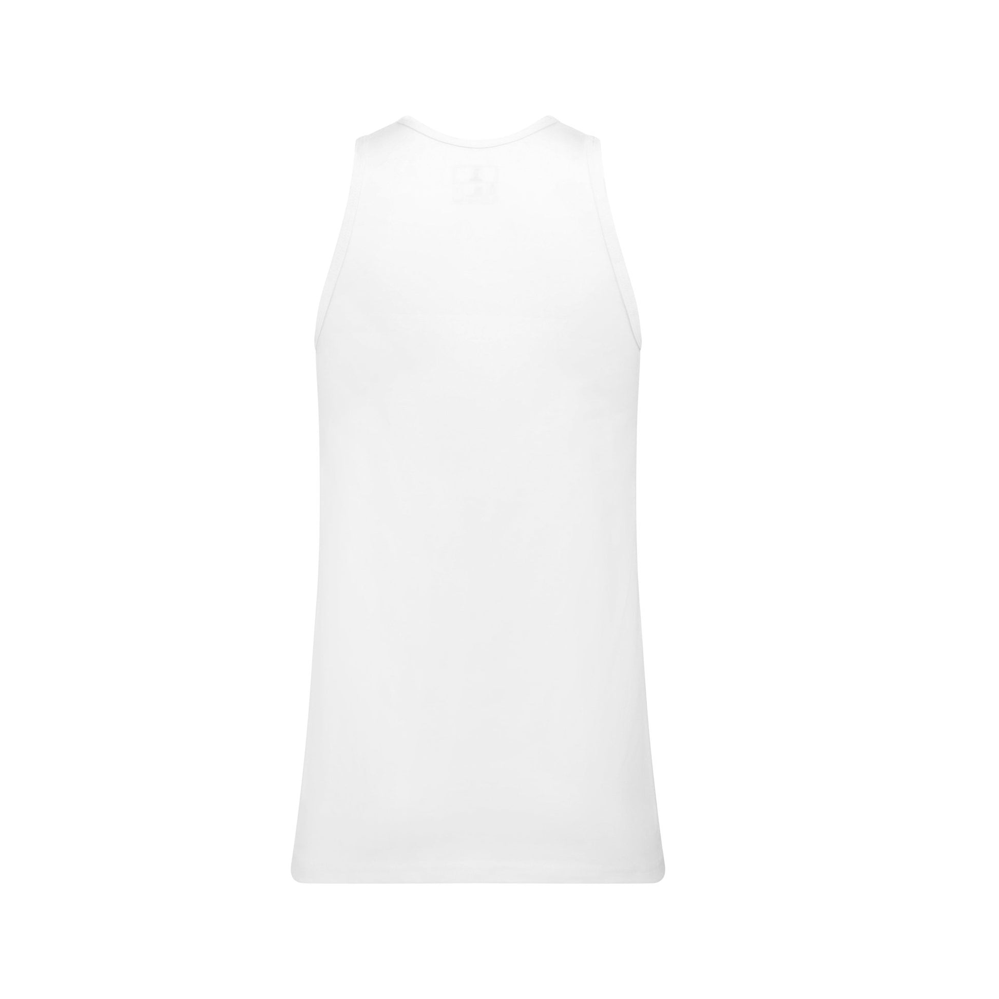 3-Pack White Premium 100% Cotton Sleeveless Vests