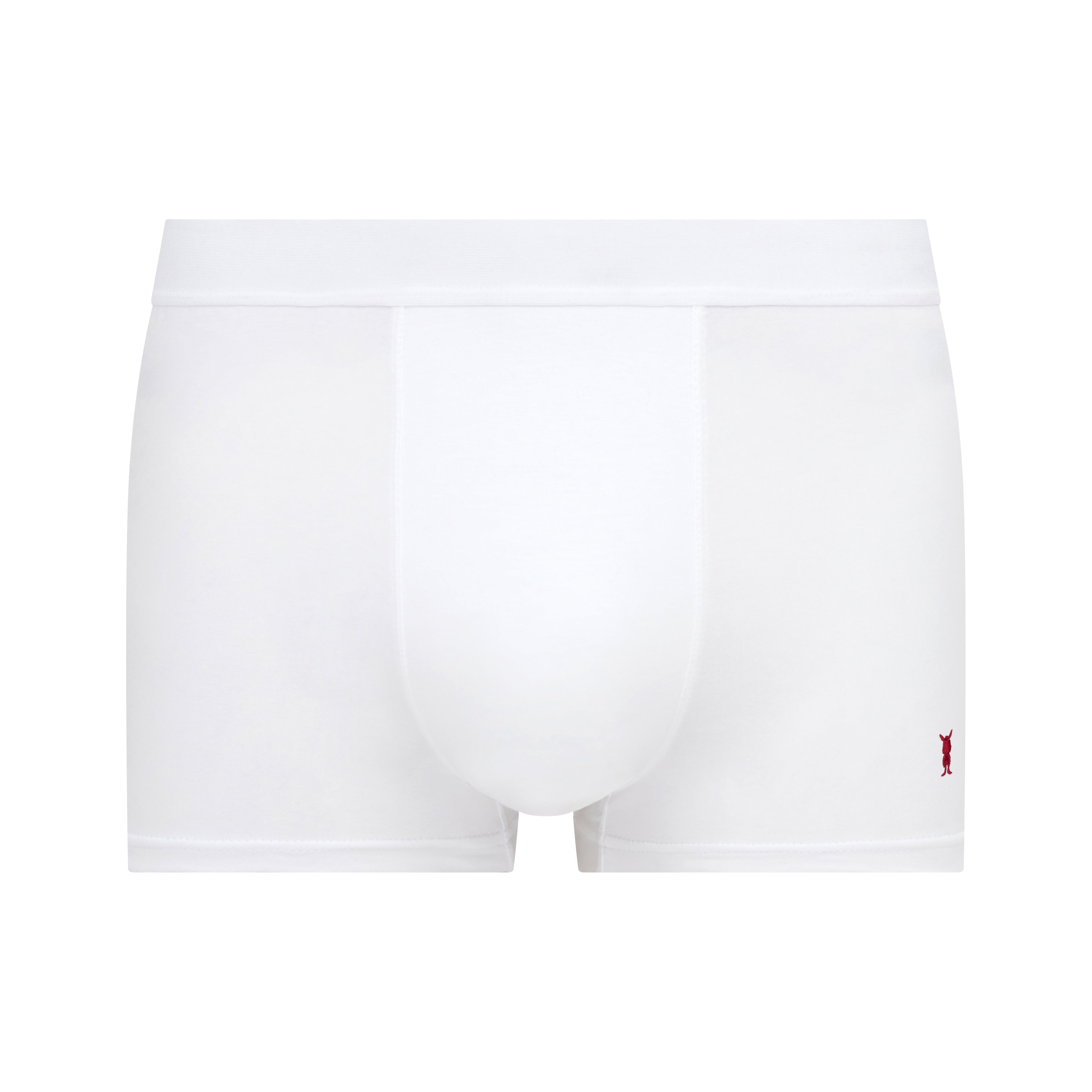 3-Pack Burgundy White Black Mix Premium Cotton Boxer-briefs