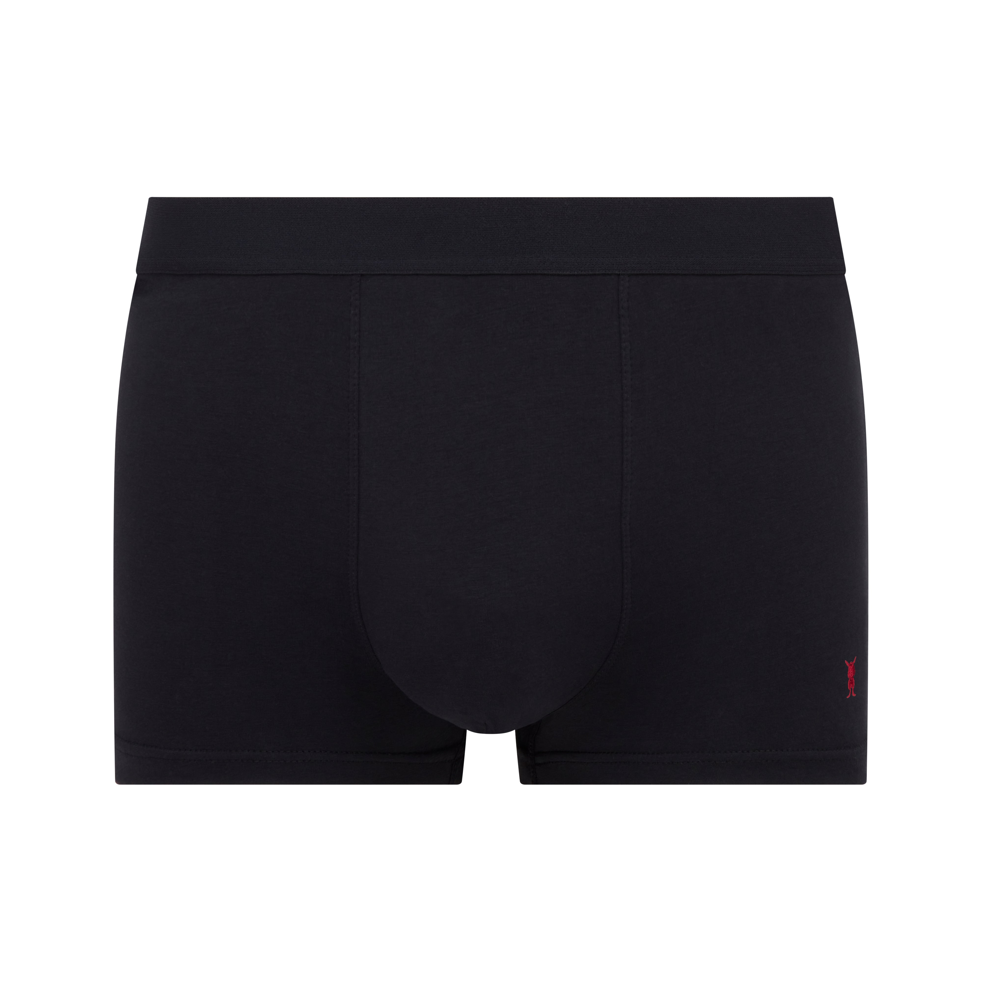 3-Pack Burgundy White Black Mix Premium Cotton Boxer-briefs