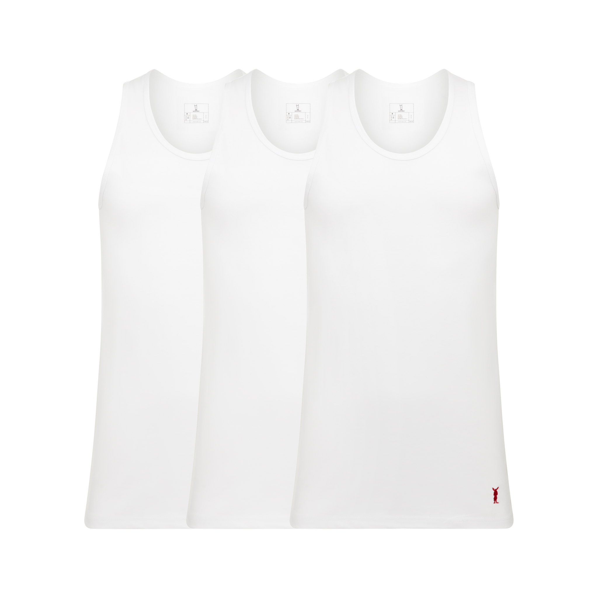 3-Pack - Sleeveless Vest (White)