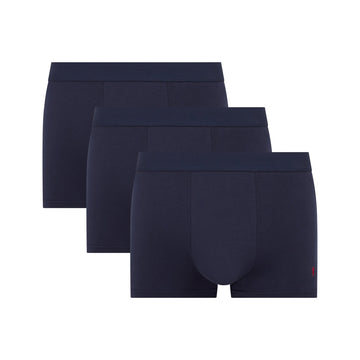 3-Pack Blue Premium Cotton Boxer-briefs