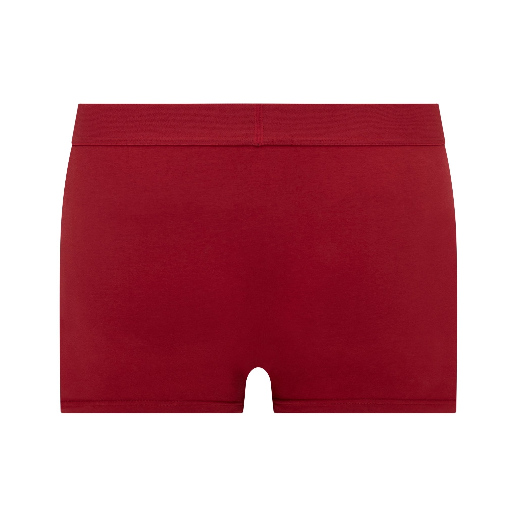 3-Pack Burgundy White Black Mix Premium Cotton Boxer-briefs