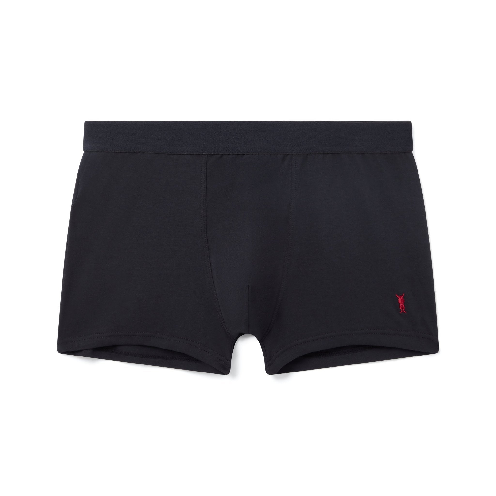 3-Pack Burgundy White Black Mix Premium Cotton Boxer-briefs