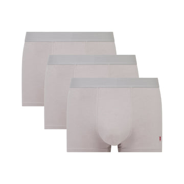 3-Pack Light-Grey Premium Cotton Boxer-briefs